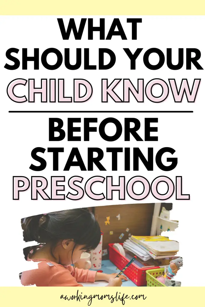 What Should My Child Know Before Starting Preschool? - This New Mom